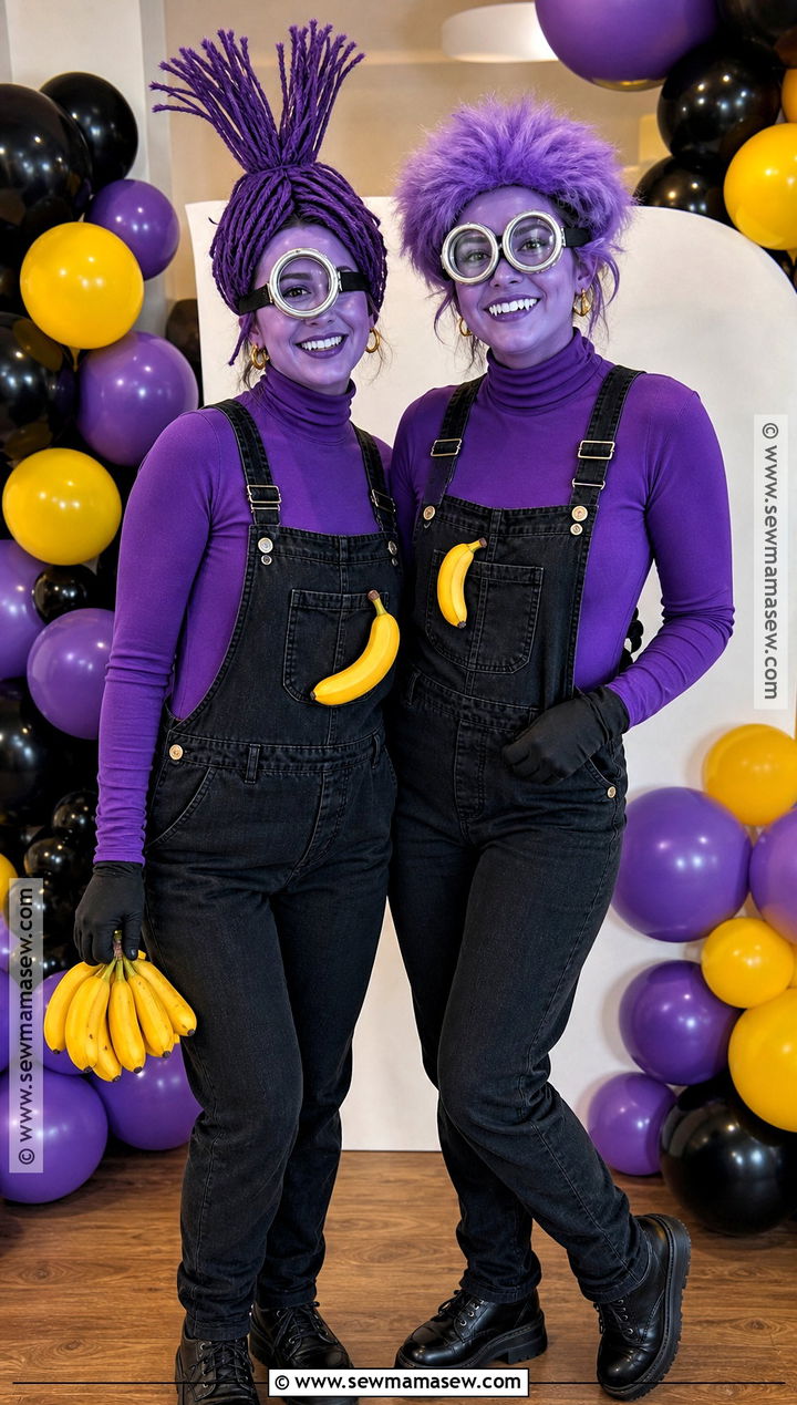 Purple Minion Duo Costume - 40 purple minion costume ideas