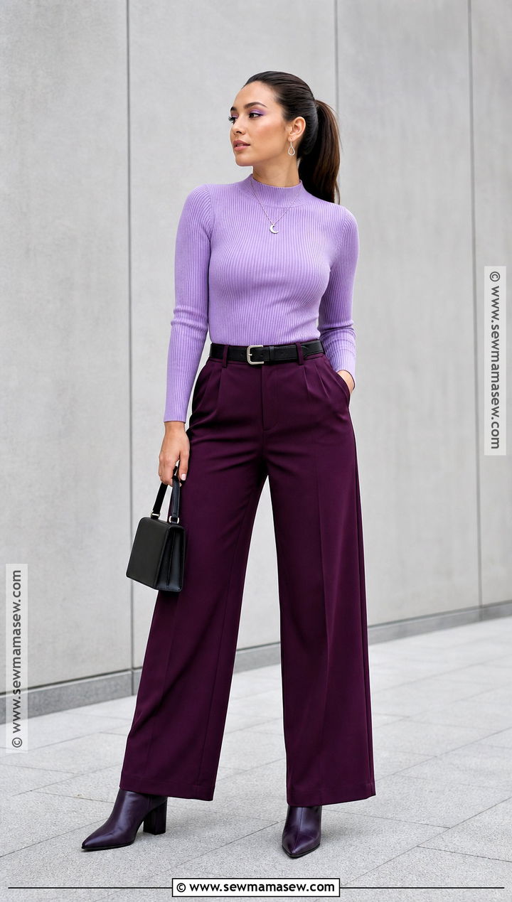 Purple Monochrome Halloween Outfit - 30 Fun Halloween Outfits