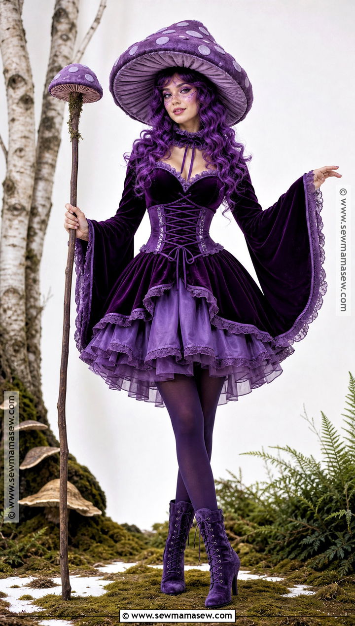 Purple Mushroom Costume - 30 Mushroom Costume Ideas for Women