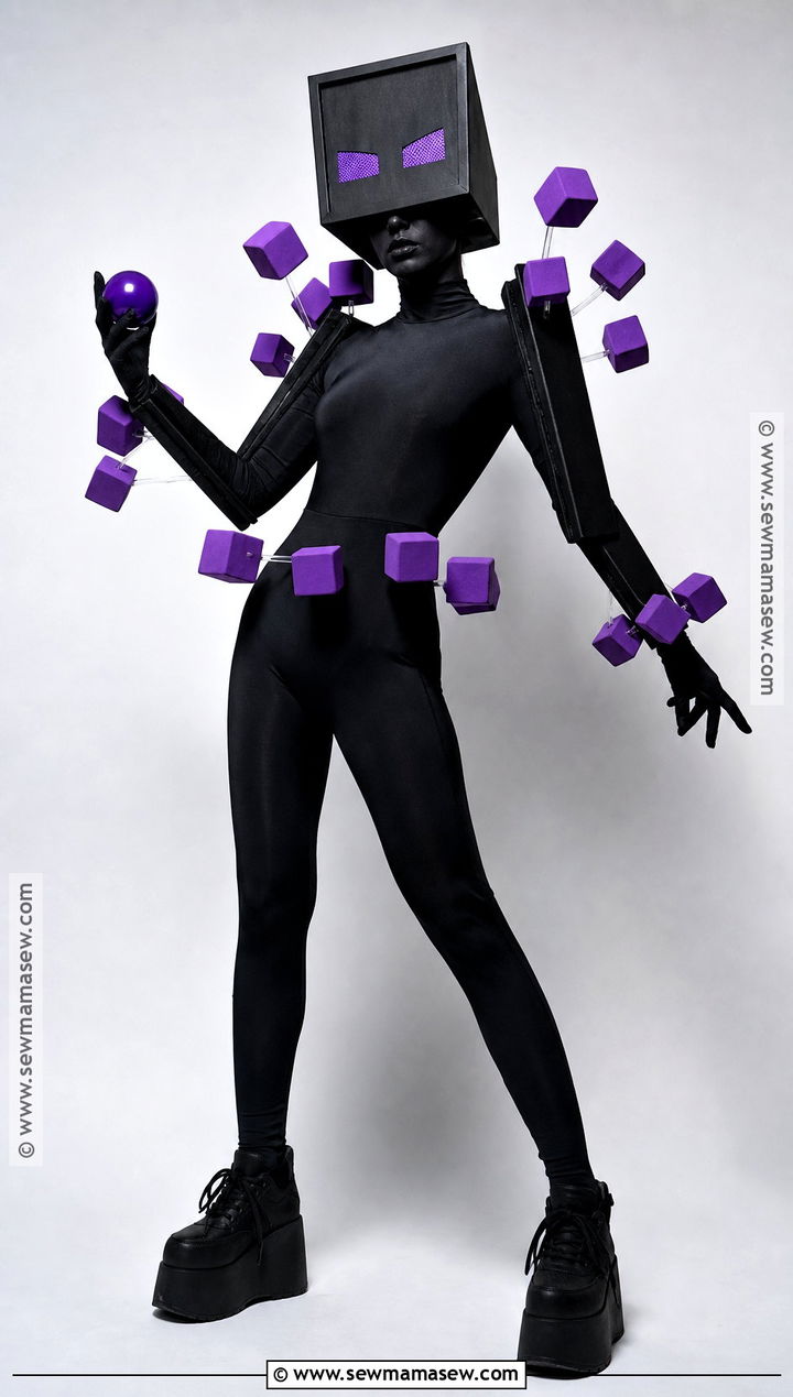 Purple Particle Enderman Cosplay - 35 enderman cosplay ideas