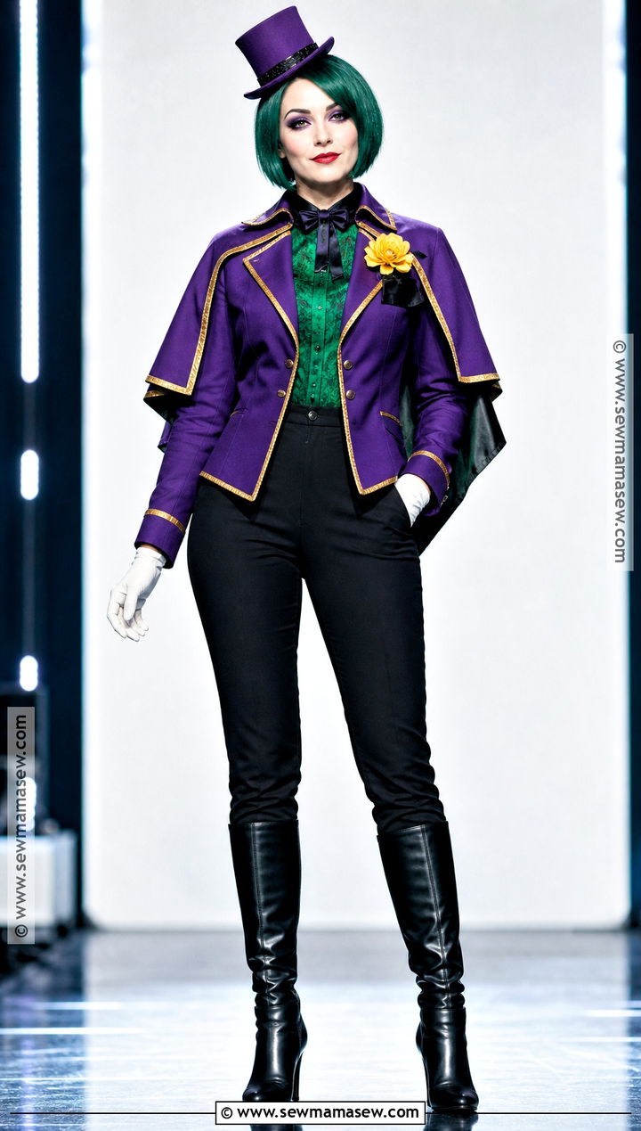 Purple Ringmaster Female Joker Costume - 35 female joker costume ideas