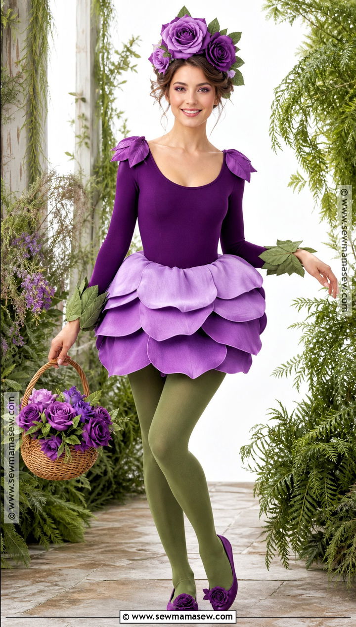 Purple Rose Costume - 30 rose costume ideas
