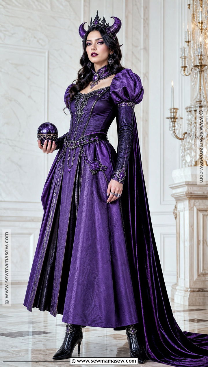 Purple Royal Demon Dress Costume - 30 demon dress ideas