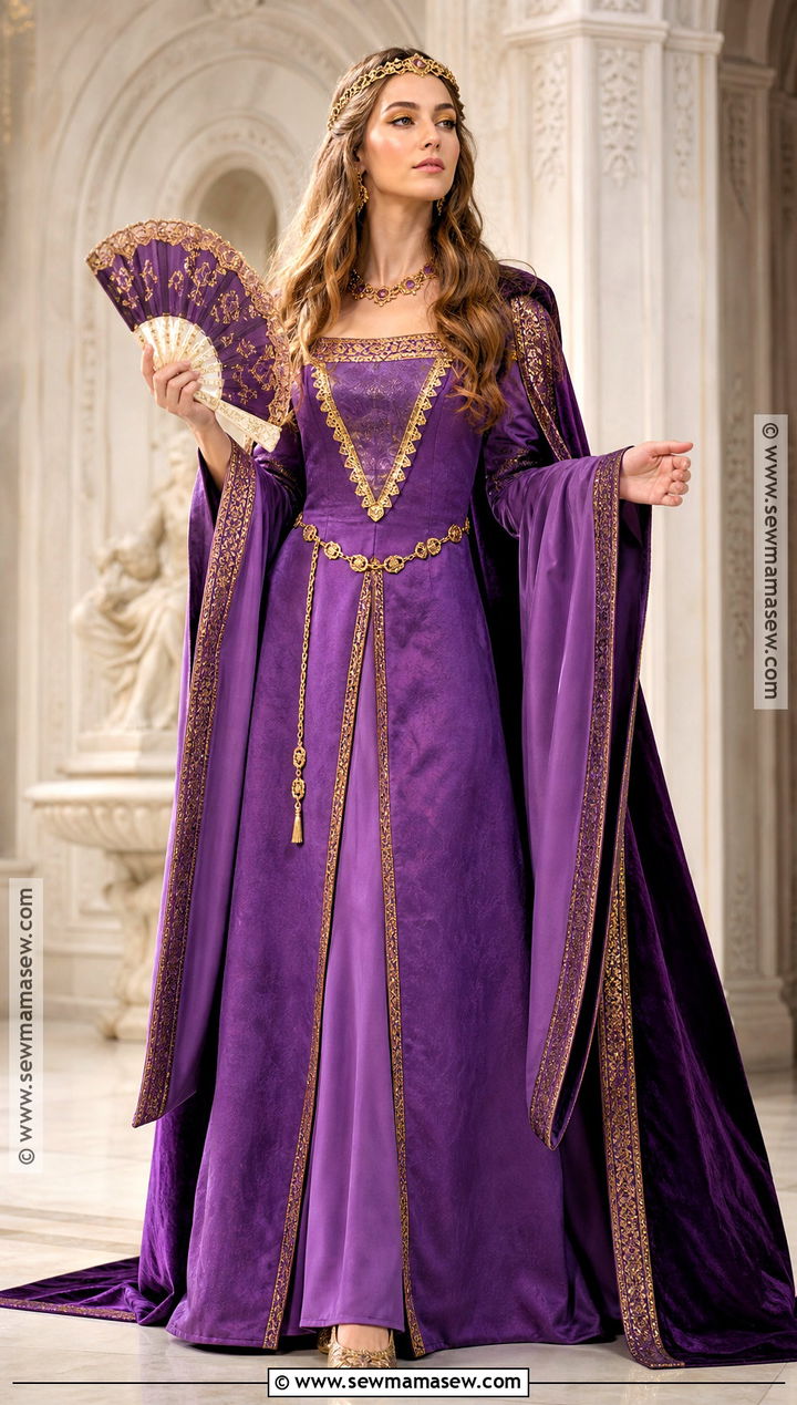 Purple Royal Medieval Princess Costume - 35 medieval princess costume ideas