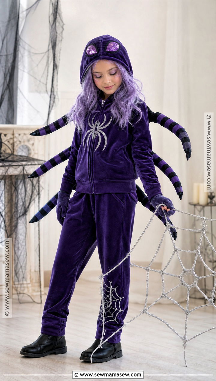 Purple Spider Costume - 30 spider costume ideas for kids