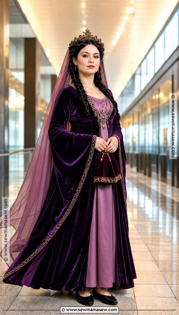 Purple Travel Gown Padme Costume - 30 padme star wars costumes