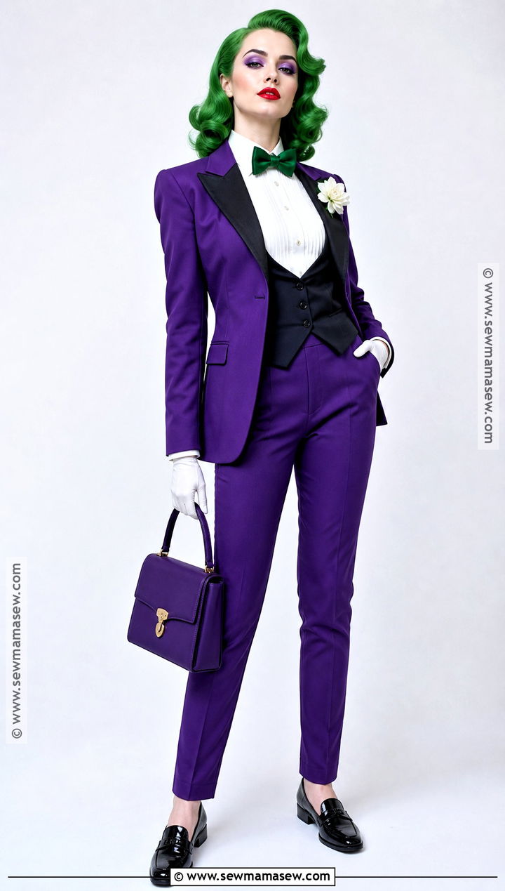 Purple Tuxedo Female Joker Costume - 35 female joker costume ideas