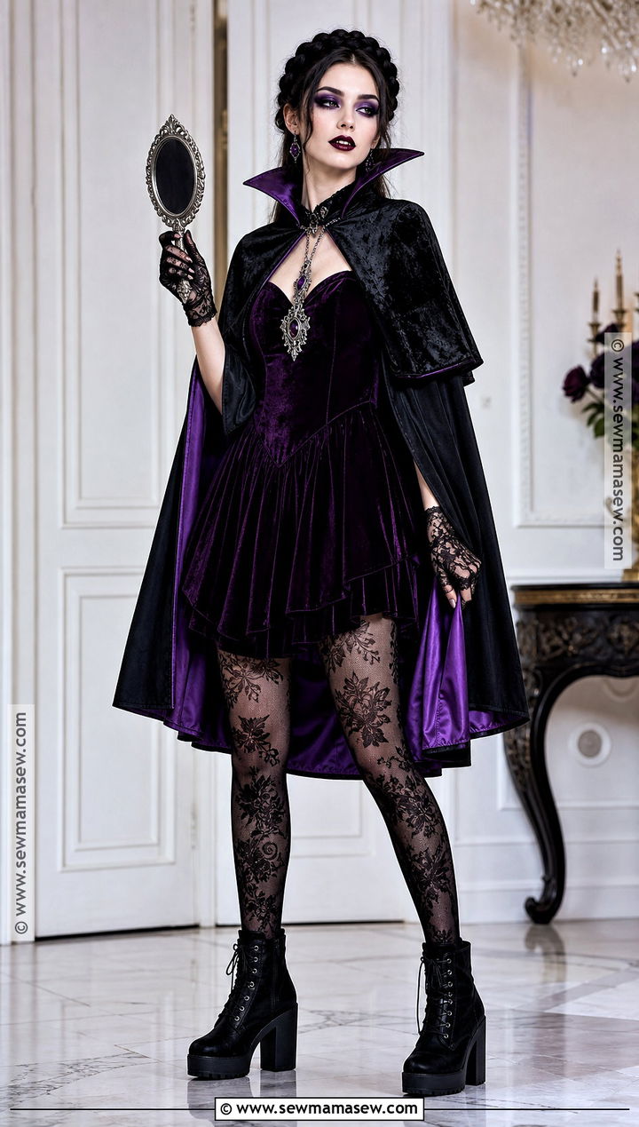 Purple Vampire Costume - 30 vampire costume outfit ideas
