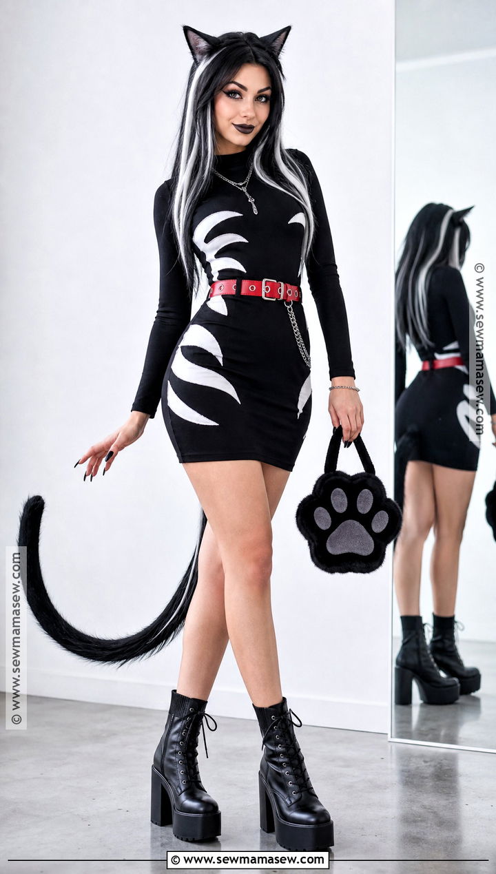 Purrsephone Cosplay With Black Cat Outfit - 45 monster high cosplay ideas