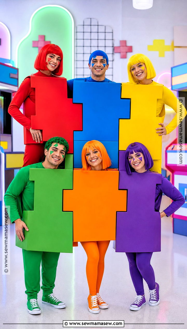 Puzzle Block Group Costume - 30 best group halloween costumes