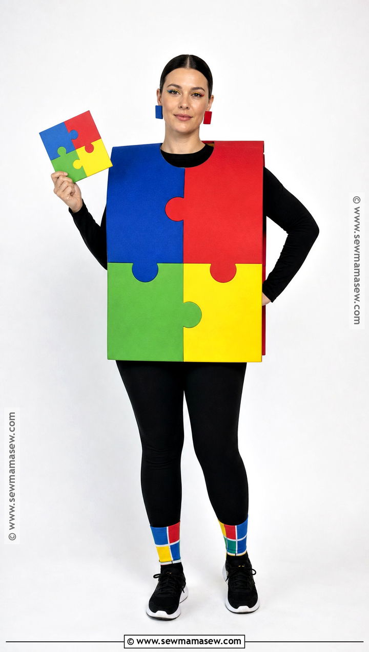 Puzzle Cube Nerd Costume - 40 nerd costume ideas