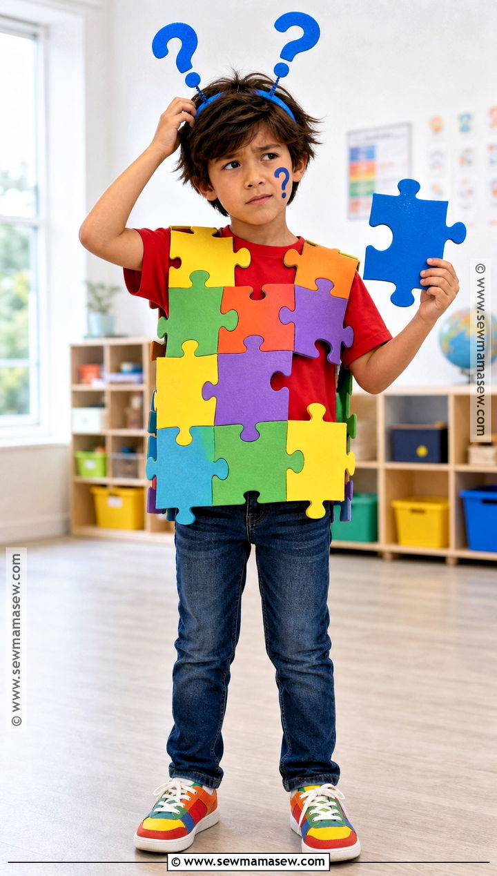 Puzzled Vocabulary Parade Costume - 30 vocabulary parade ideas costumes