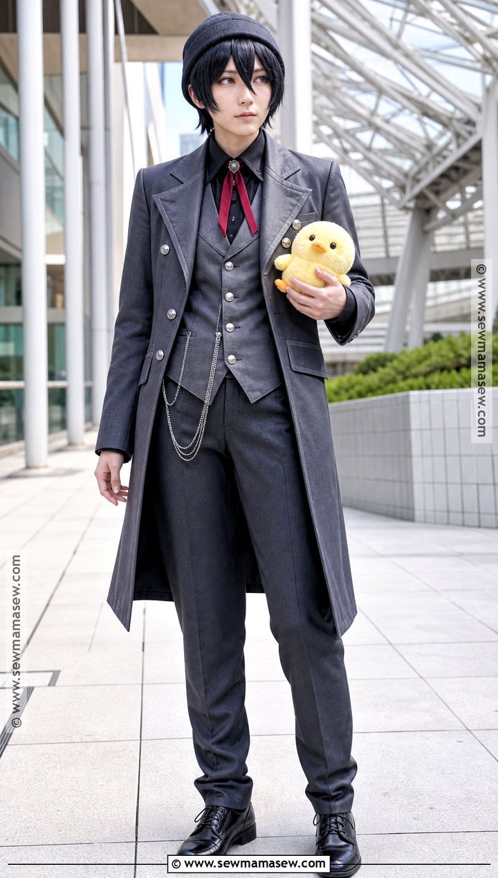 QSMP Quackity Cosplay With Gray Coat - 30 quackity cosplay ideas