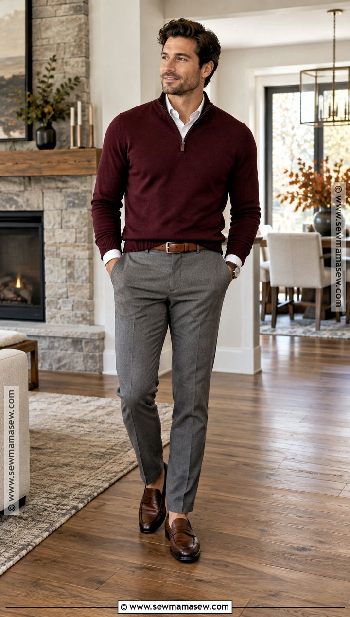 Quarter Zip Thanksgiving Outfit - 25 thanksgiving outfit ideas for men