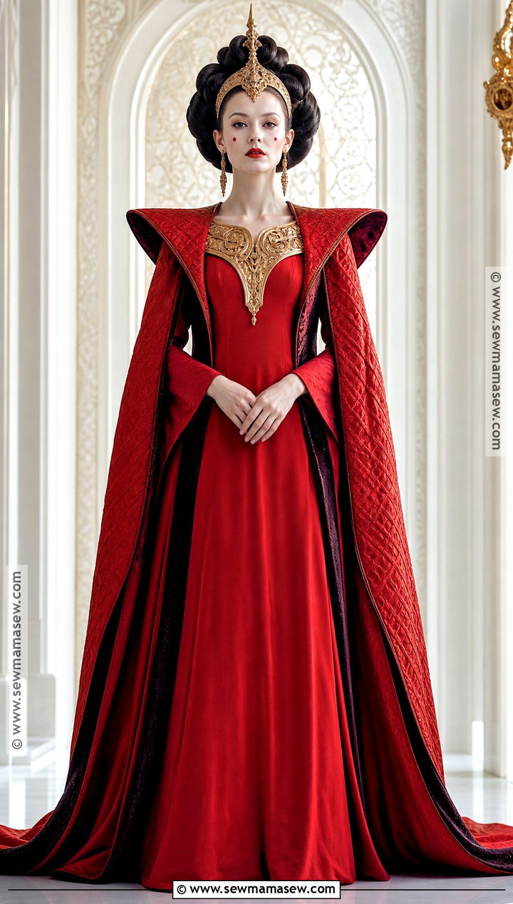 Queen Amidala Costume With Red Robe - 30 Easy Star Wars Costumes
