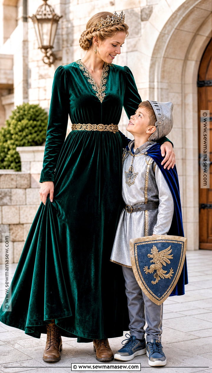 Queen And Knight Costume - 30 mother son halloween costumes