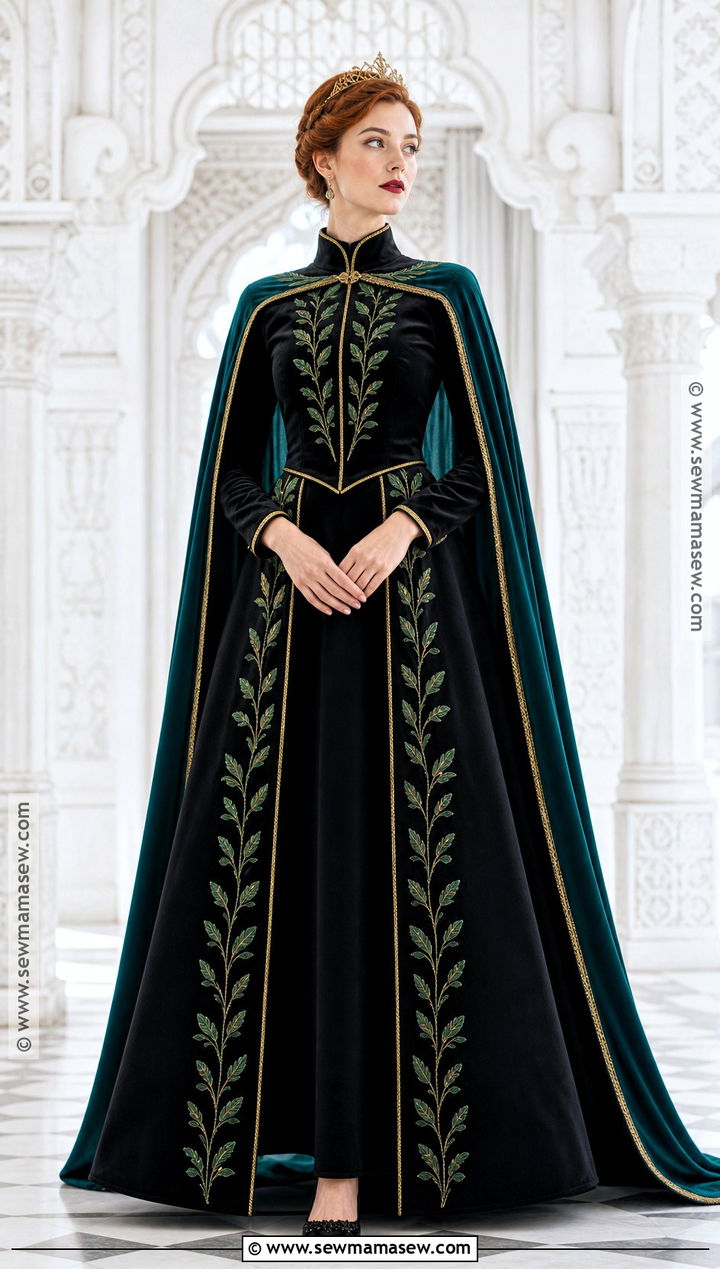 Queen Anna Costume With Black Gown - 30 anna halloween costume ideas