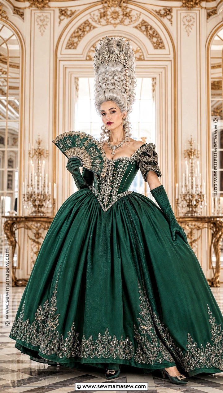 Queen Charlotte Royal Gown Costume - 30 netflix characters costume ideas