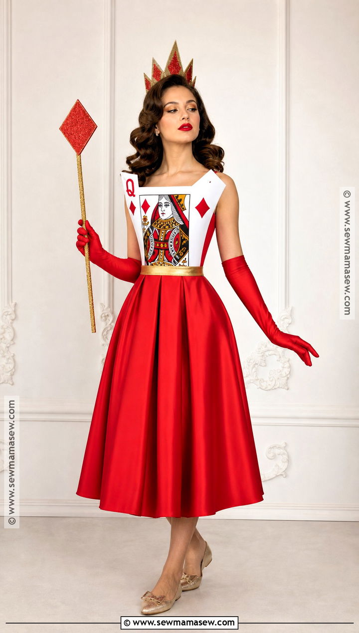 Queen Of Diamonds Playing Card Costume - 30 playing card costume ideas
