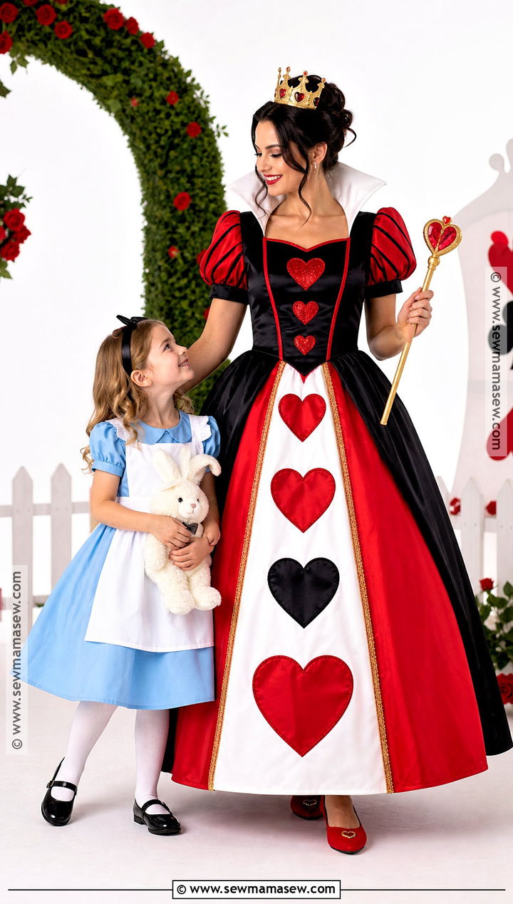 Queen Of Hearts And Alice Costumes - 30 mom and daughter costumes