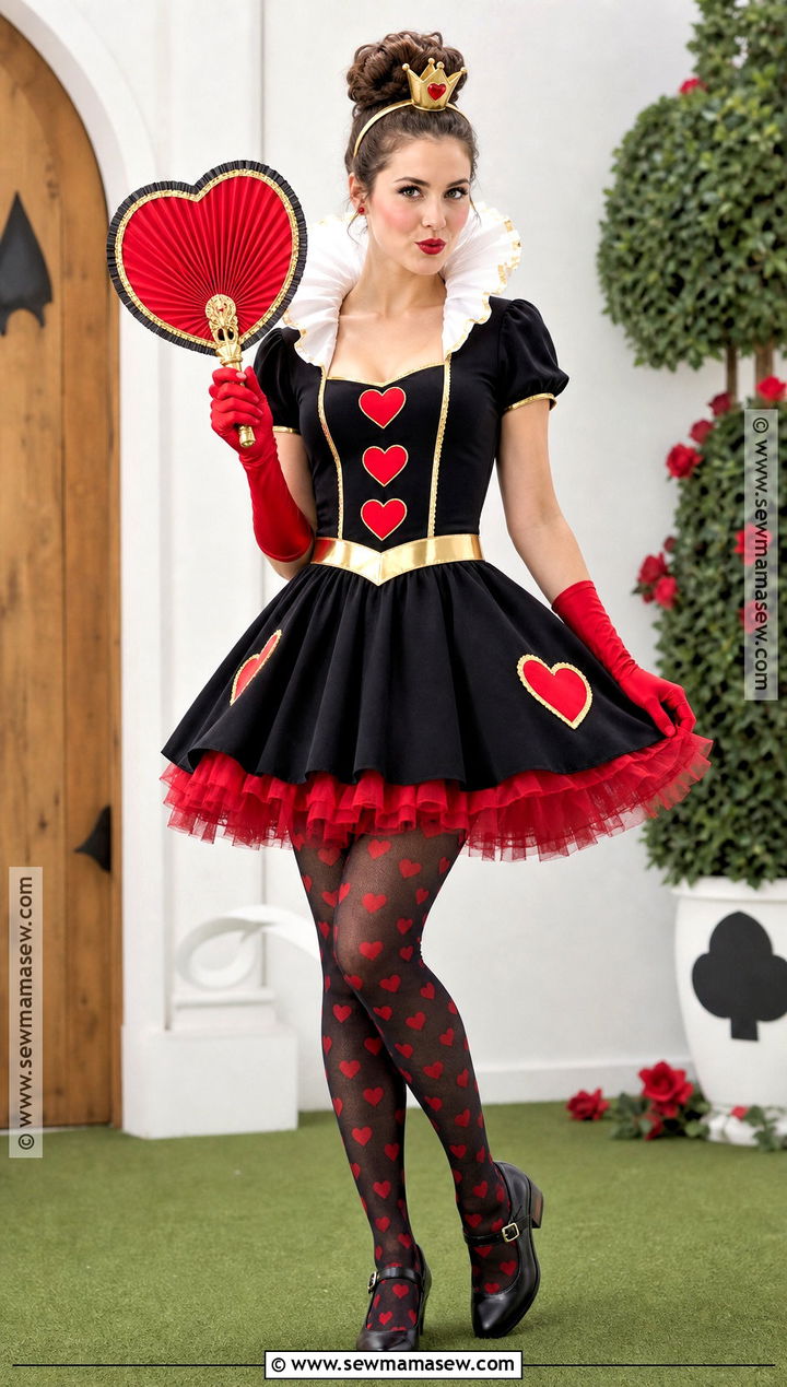 Queen Of Hearts Black Dress Costume - 30 black dress costume ideas