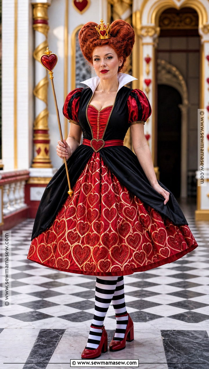 Queen Of Hearts Costume - 30 ginger hair halloween costume ideas