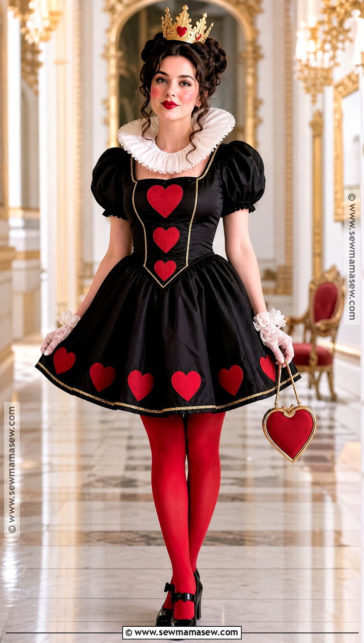 Queen Of Hearts Costume With Black Dress - 30 costumes with black dress