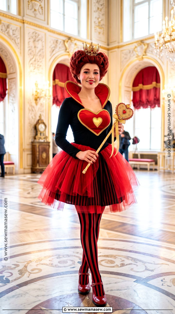 Queen Of Hearts Costume With Black Dress - 40 black dress halloween costume ideas