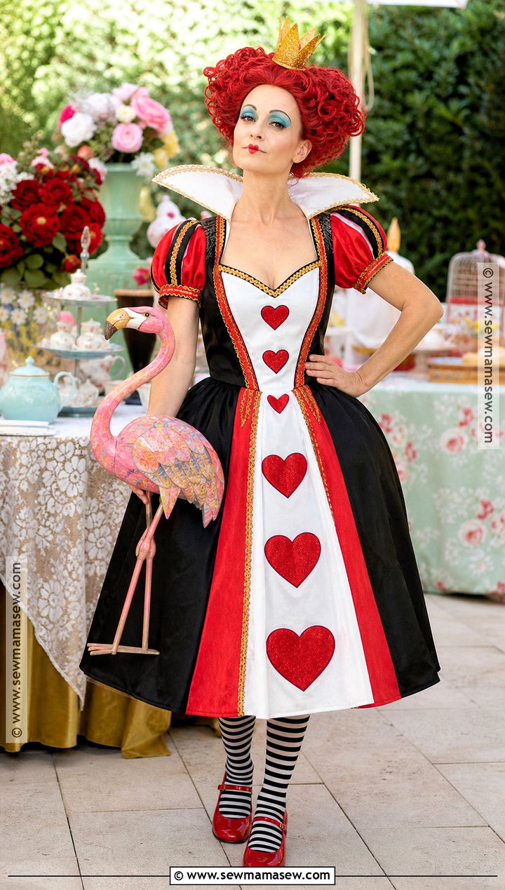 Queen Of Hearts Costume With Red Dress - 40 disney villain costumes