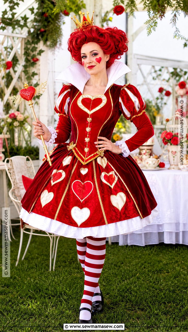 Queen Of Hearts Costume With Red Gown - 30 Disney Villain Costumes for Women