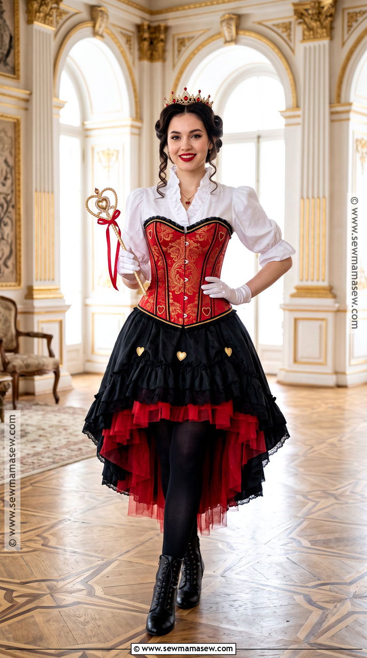 Queen Of Hearts Red Corset Costume - 35 Red Corset Costume Ideas