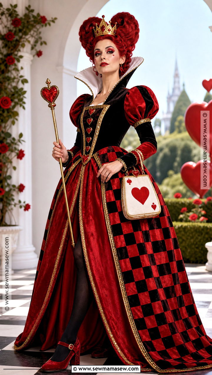 Queen Of Hearts Red Cosplay Dress - 30 cosplay dress ideas
