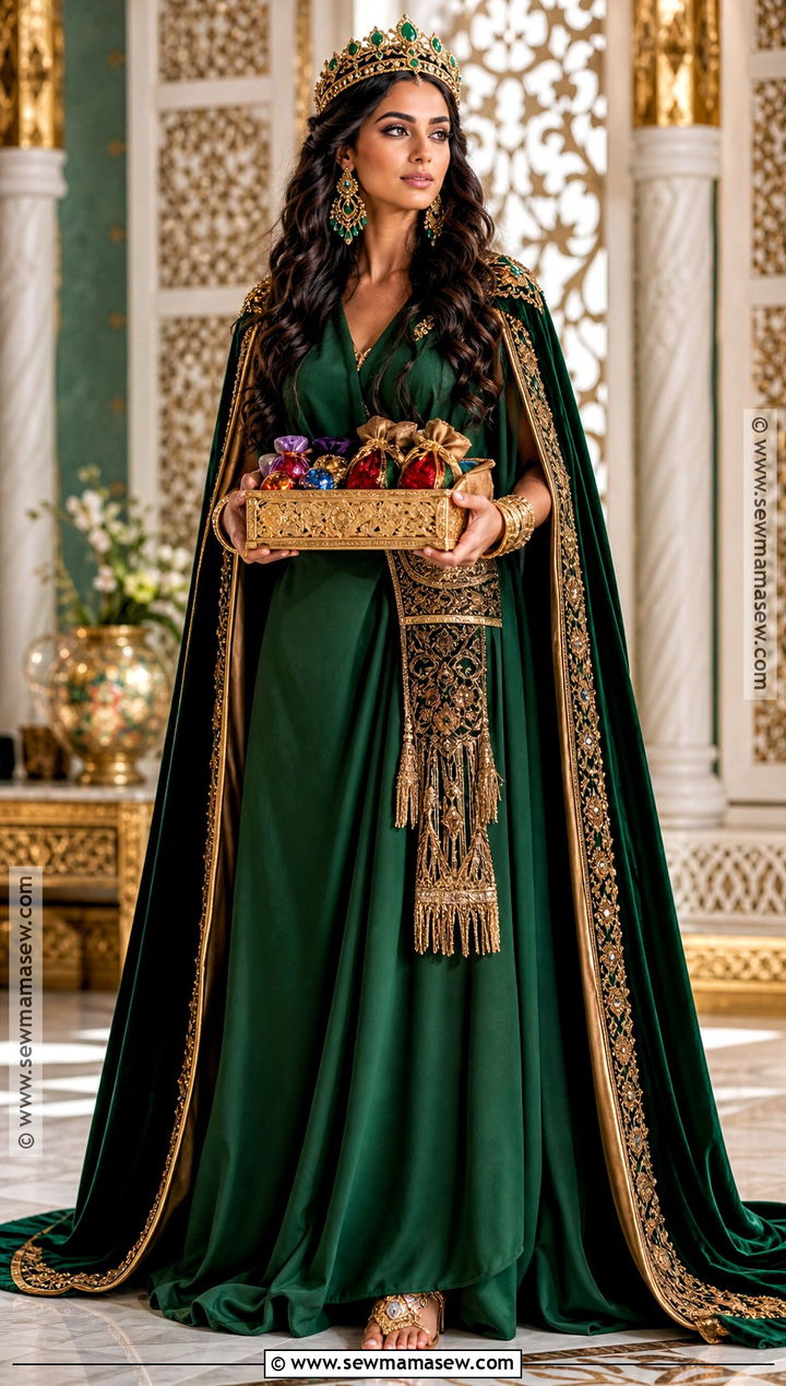Queen Of Sheba Costume With Gold Gown - 30 Biblical Costumes for Women