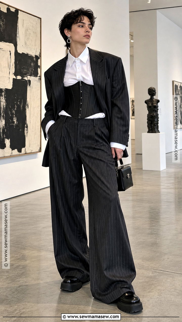 Queer Fall Corset And Trouser Outfit - 25 queer fall fashion ideas