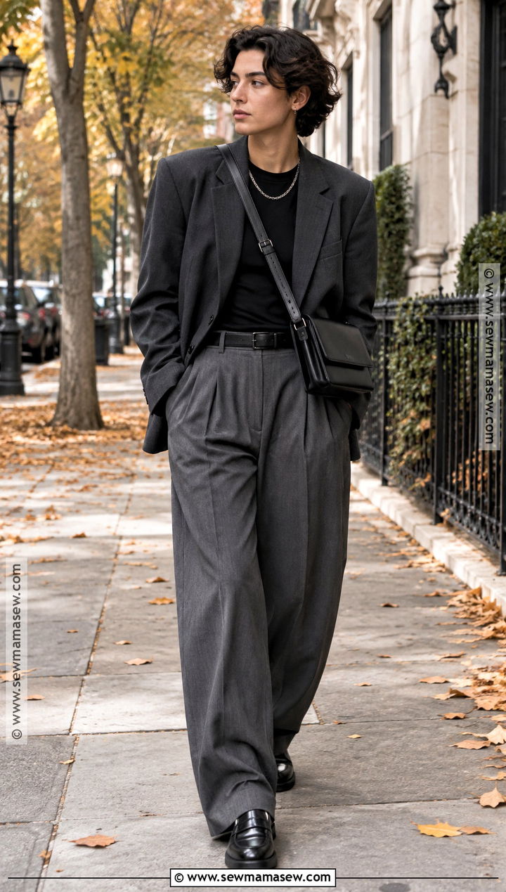 Queer Fall Oversized Blazer And Trouser Outfit - 25 queer fall fashion ideas