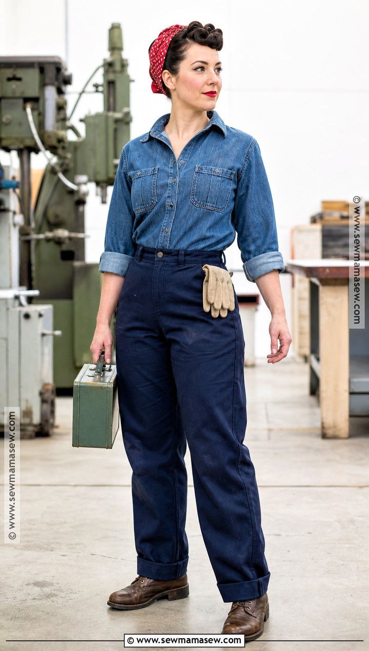 Quick Retro Factory Worker Costume - 30 quick costumes