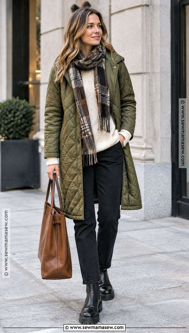 Quilted Coat And Boots Outfit - 25 fall 2026 fashion trends street style