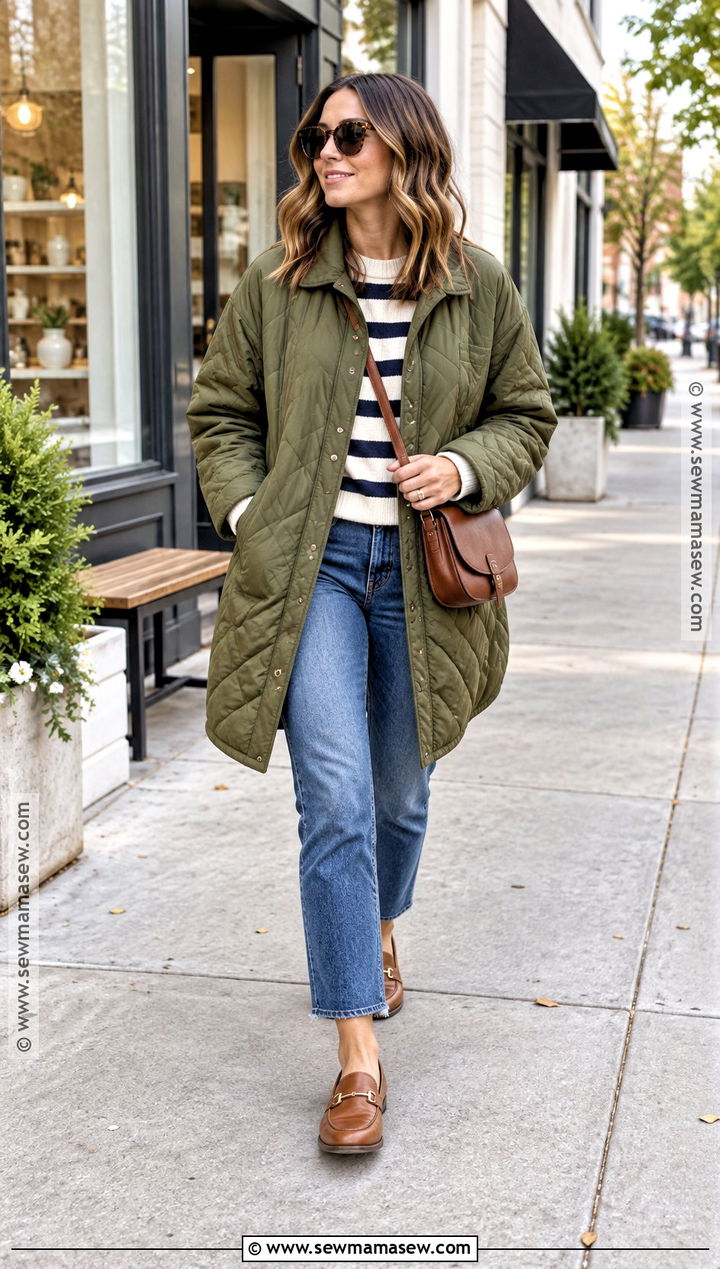 Quilted Coat Outfit - 15 cute fall coats