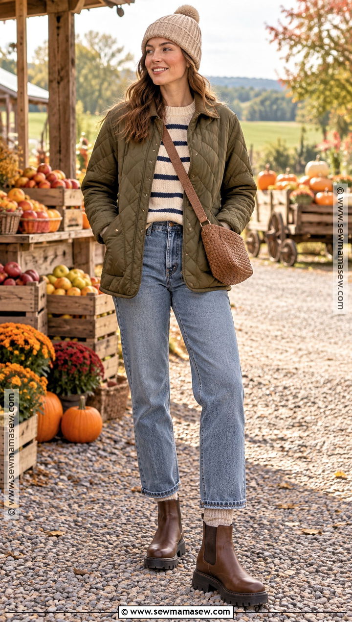 Quilted Jacket Autumn Festival Outfit - 25 autumn festival outfit ideas