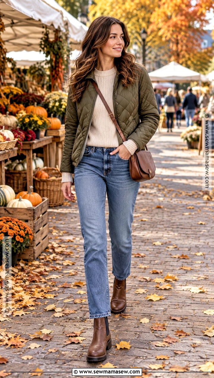 Quilted Jacket Autumn Outfit - 25 Autumn Outfits 2026 Women Trends