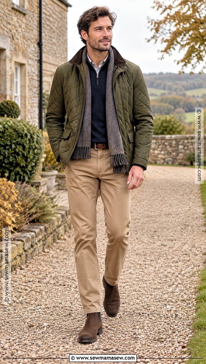 Quilted Jacket Fall Outfit - 20 fall style ideas for men
