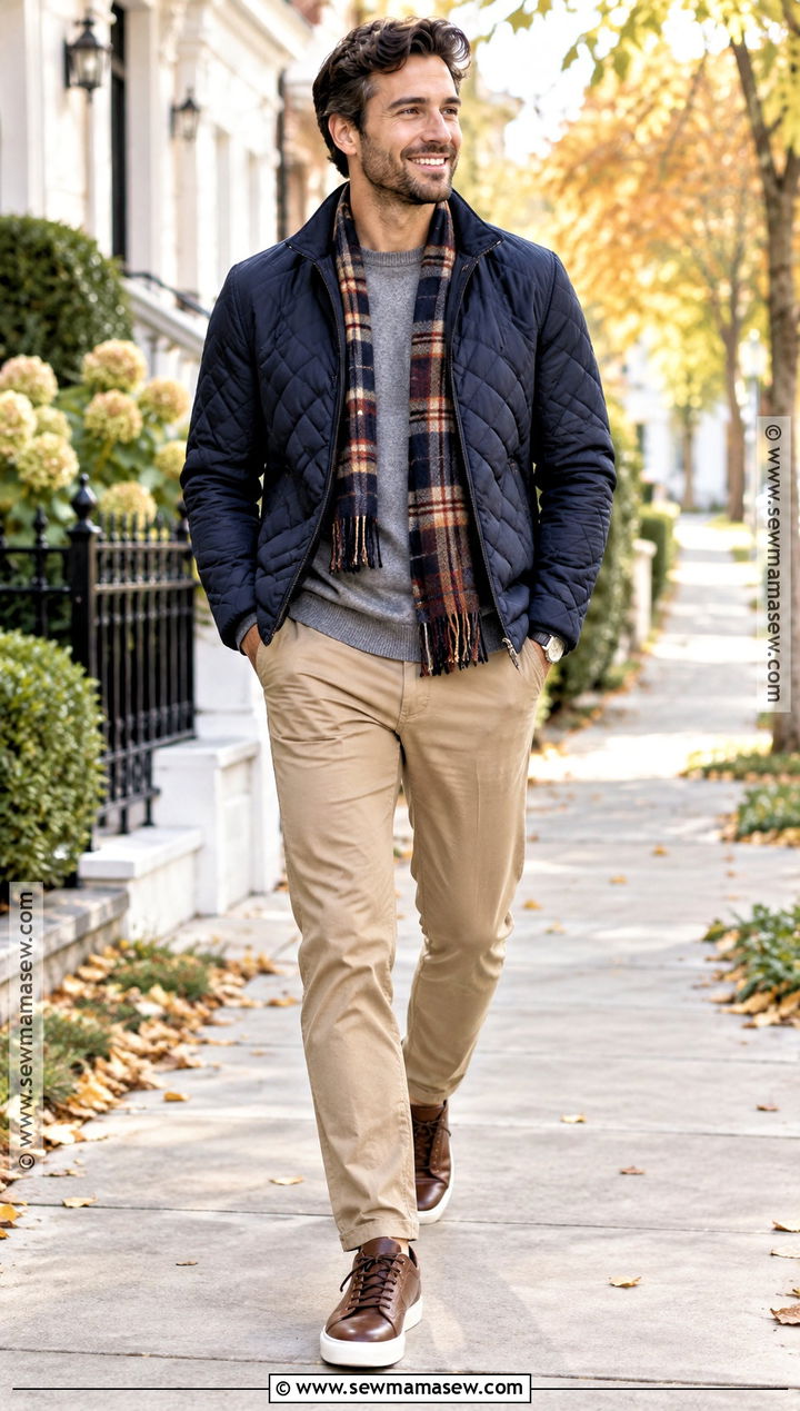 Quilted Jacket Fall Outfit - 25 fall fashion ideas for men
