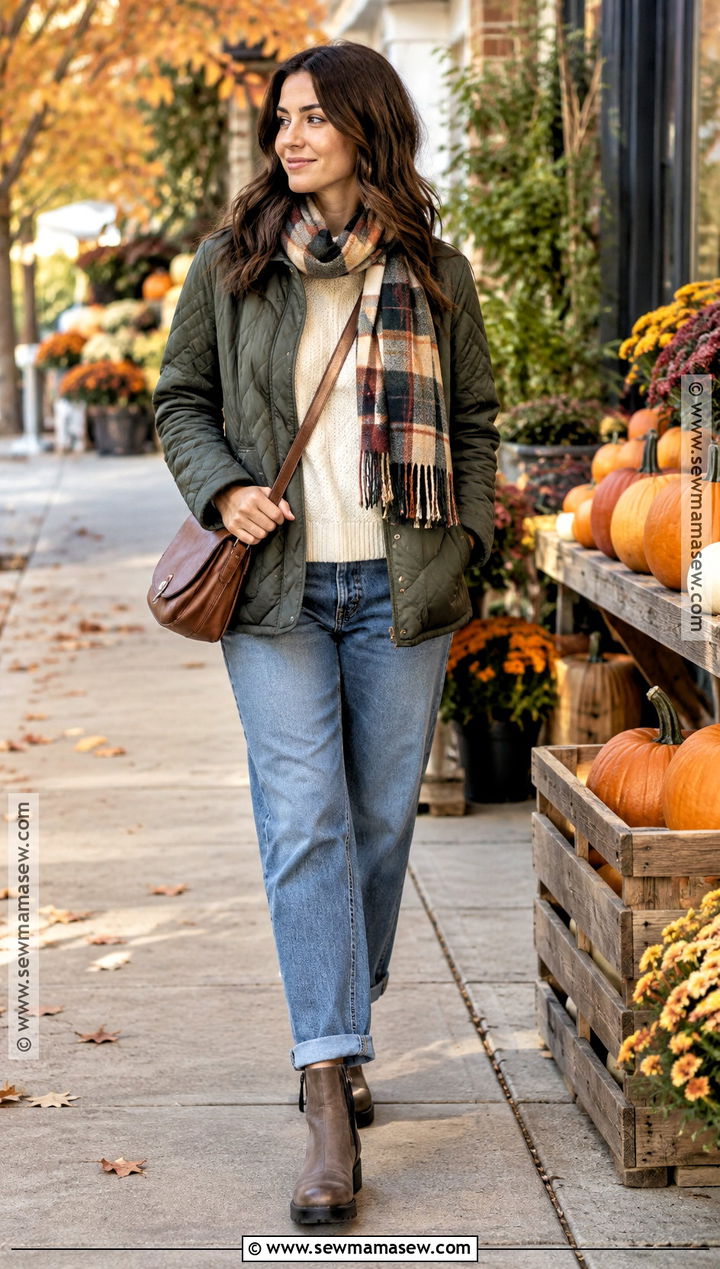 Quilted Jacket Pumpkin Farm Outfit - 25 pumpkin farm outfit ideas