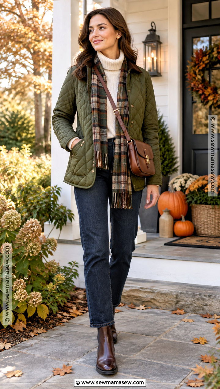 Quilted Jacket Thanksgiving Outfit - 15 Thanksgiving Outfit Preppy Ideas