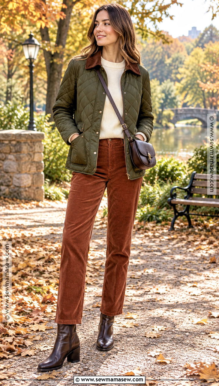 Quilted Jacket With Corduroy Pants - 15 fall 2026 jacket trends
