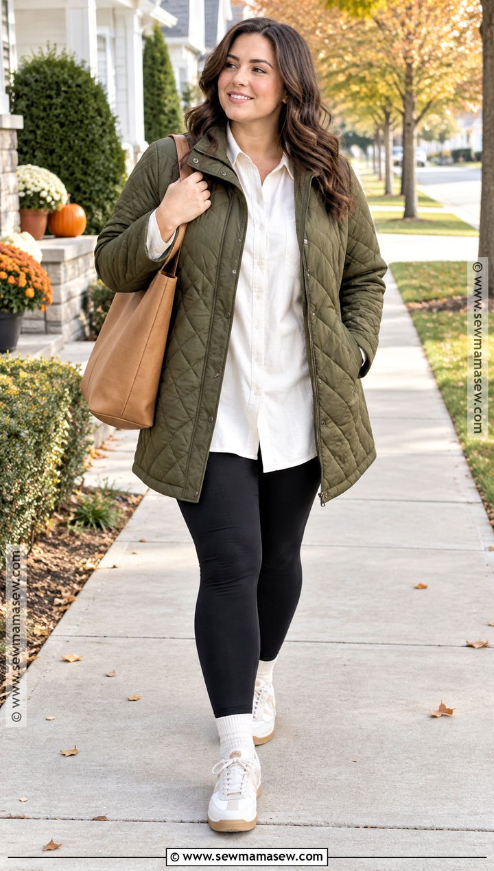 Quilted Jacket With Leggings - 30 fall jackets