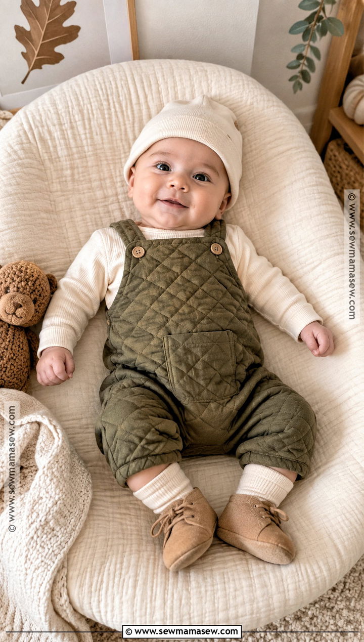 Quilted Romper And Cotton Bodysuit Baby Boy Fall Outfit - 15 Baby Boy Fall Outfits 0-3 Months