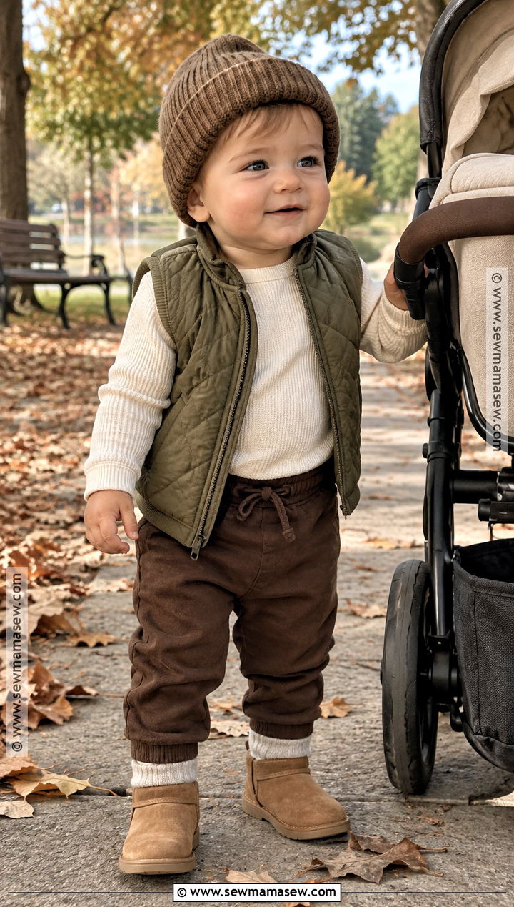 Quilted Vest Baby Boy Fall Outfit - 20 fall outfits for baby boys