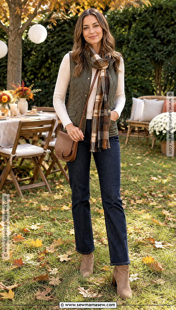 Quilted Vest Fall Baby Shower Outfit - 25 fall baby shower outfit ideas