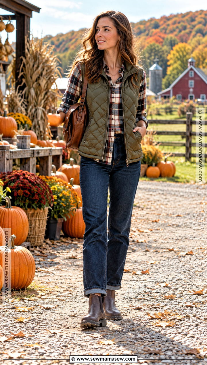 Quilted Vest New England Fall Outfit - 25 new england fall outfits